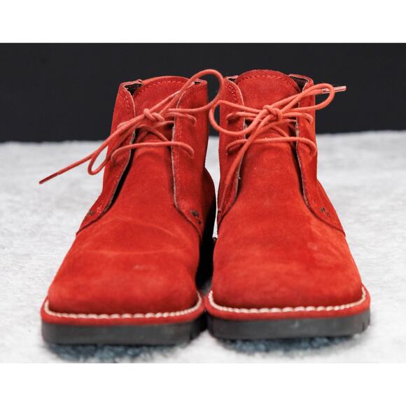 Cole Haan Country Voyager Red Suede Chukka Waterproof Boots Womens Size 8 - Picture 2 of 16